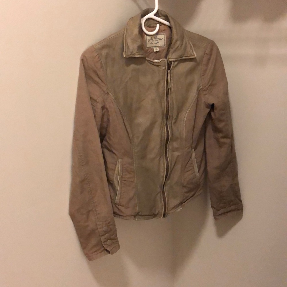 3/$20 or *free Lucky Brand lambskin detail jacket